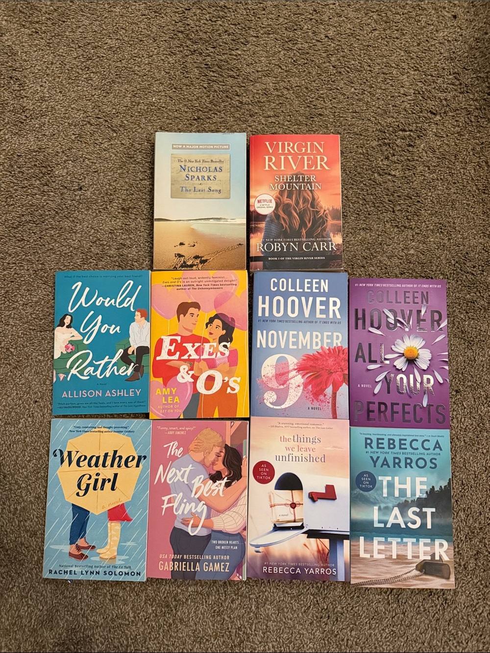 Assorted Contemporary Romance Paperback Book Lot